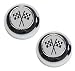 Logo Caps-License plate bolt caps chrome with Checkered flog for 0-0 ALL MAKES ALL MO...