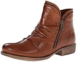 Miz Mooz Women's Luna Ankle Bootie, Brandy, 7.5 M US