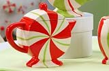 Giftcraft Ceramic Candy Cane Teapot