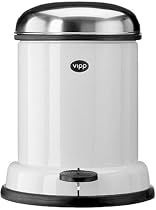 Vipp 14 - 2 Gal Wastebin - White - 14" x 11"