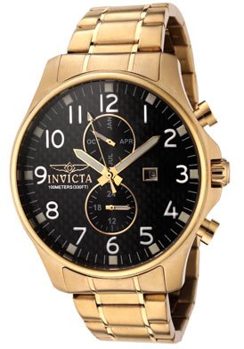 Invicta Men's 0382 II Collection 18k Gold-Plated Stainless Steel Watch