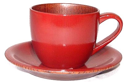 Cover image : うるし長屋 お茶カフェ コーヒーカップ 古代朱 内スリ漆  23212