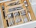 LIPPER International BEECHWOOD Expandable Flatware - Cutlery Drawer ORGANIZER
