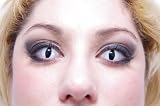 Lentilles de contact fantaisie - oeil de chat - blanc - la paire Deguisement MAQUILLAGE55510