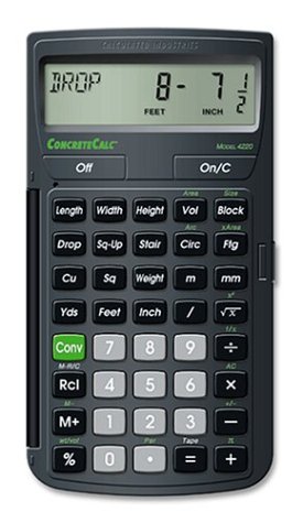 Calculated Industries 4220 Construction Master IV ConcreteCalc Calculator