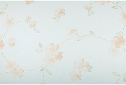 TGSIK Olivia Series Classic Elegant Floral Vine Pattern Design Cyan Color European Style Non-Woven Wallpaper Home Decorations