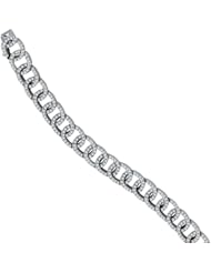 Oval Links Diamond Bridal Bracelet in 14K White Gold (4.05ct)