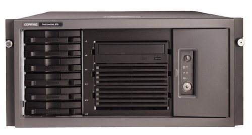 Compaq ProLiant ML370 G3 - Server - tower - 2-way - 1 x Xeon 2.8 GHz - RAM 512 MB - SCSI - hot-swap 3.5 - no HDD - CD - RAGE XL - Gigabit Ethernet - Monitor : none