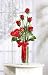 Satin Rose Valentine Flower Bouquet