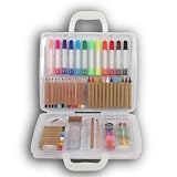Gallery Studio - 66 Piece Deluxe Young Artist Set in Transparent Case (Quality Mediums Guaranteed)