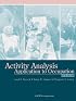 Activity Analysis: Application to Occupation