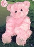 LIFE Pink Bear Medium 12 inch Teddy Bear - Supports breast cancer research and education through the Val Skinner Foundation