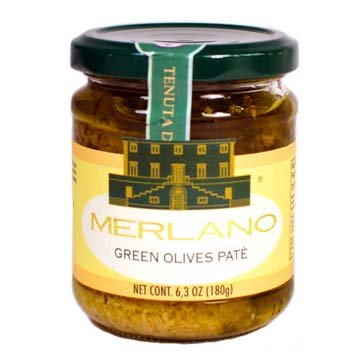 Merlano Green Olives Pate by Italian Bread