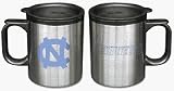 North Carolina Tar Heels 13 oz. Stainless Steel Coffee Mug (Set of Two)