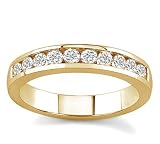 18k Yellow Gold Channel-Set Diamond Band (G/VS2, 1/2 ct. tw.)