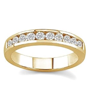 18k Yellow Gold Channel-Set Diamond Band (G/VS2, 1/2 ct. tw.)