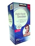 Kirkland Signature Pre-Moistened Daily Facial Cleansing Towelettes with Camomile, Triple Tea Complex & Vitamin E, 150-Count