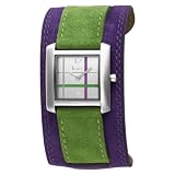 Freelook Women's HA1480-7B Square Leather Band Watch