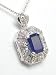 14k Emerald Sapphire & Diamond Antique Pend.