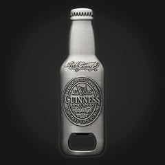Guinness 3D Metal Bottle Opener Magnet
