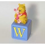 Winnie the Pooh & Piglet Alphabet Fun Block Figurine - "W Is for Winnie" By Grolier Colectibles