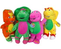 Barney and Friends 4pcs Stuffed Animals Plush Toy set