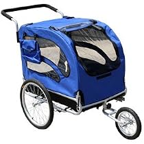 Blue Dog Bike Trailer / Stroller Combo