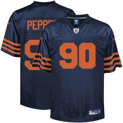 Reebok Julius Peppers Chicago Bears Navy (Alternate) Authentic Jersey Size 56