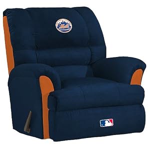 Buy New York Mets MLB Team Logo Furniture - Big Daddy Recliner By Baseline