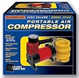Q Industries HV40 SuperFlow Portable Air Compressor 150 PSI with Coil Hose