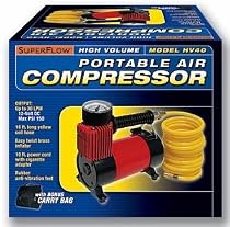 Q Industries HV40 SuperFlow Portable Air Compressor 150 PSI with Coil Hose