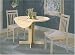 White-Washed Finish Solid Wood Drop Leaf Table By Acme Furniture