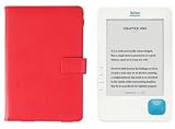 Kobo eReader Red Leather Case Folio - Real Leather