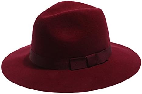 Cherish Art Christmas Gift Women's British Style Spring Autumn Graceful Hat Red Wine