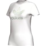 adidas Women's Trefoil Tee, White, Large