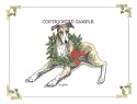 Greyhound - Christmas Design by Cindy Farmer