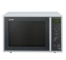 Sharp R959SLMA, Digital Combi Quartz Grill Microwave Oven Silver 40L 900W