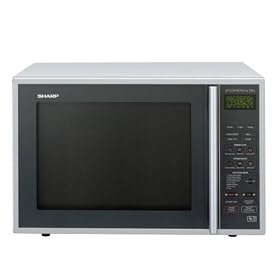 Sharp R959SLMA, Digital Combi Quartz Grill Microwave Oven Silver 40L 900W