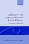 Calendar of the Correspondence of Richard Baxter: Volume I: 1638-1660