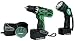 Factory-Reconditioned Hitachi DS14DVF3 14.4-Volt Ni-Cad 3/8-inch Cordless Drill/Driver Kit with Flashlight