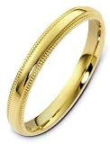 3mm traditional gold wedding band ring (14K Gold)