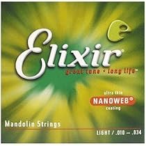 Elixir Light Nanoweb Mandolin Strings