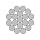 Stainless Steel 304 Wire Rope, 1 x 19 Strands, 1/8" OD, 100' Length, 2100 lbs Breaking Strength