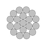 Galvanized Steel Wire Rope, 1/16 OD, 100' Length, 500 lbs Breaking Strength