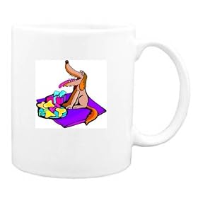 Mug with gifts, blanket, dog by Blankets & Throws