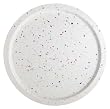 Zak Designs White Confetti 14-Inch Round Serve Tray