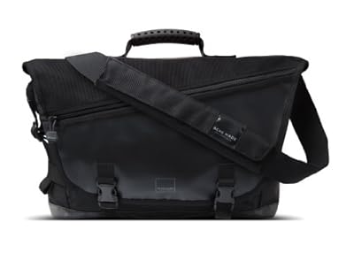 Acme Made Clyde St. Messenger Bag with BombShell Technical Ballistic Nylon Fabric for 15-Inch Notebooks, Black