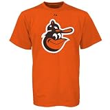 Majestic Baltimore Orioles Orange Cooperstown Official Logo T-shirt
