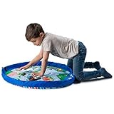 Toy Car Playmat and Storage Bag--Great Play, Storage, Travel Solution For Matchbox & Hotwheels Size Cars