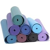 Yoga Mat with Carrying Sling Eco Friendly Anti Slip Yoga Mat With Extra Thickness Skid-less Mat for Pilates, Exercises, Aerobics, Yoga 72" x 24" x 1/4", Orange